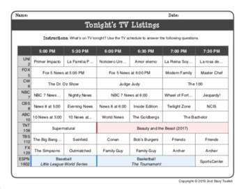 channel 12 schedule tonight.